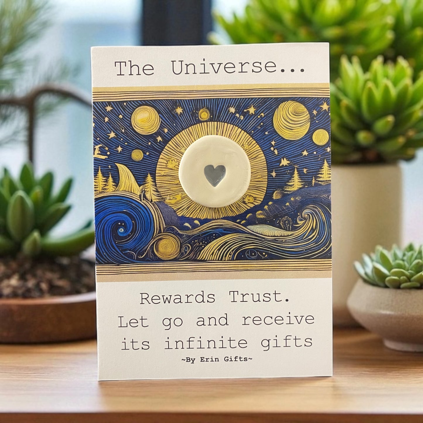 Your Mind...  Ceramic Wish Token and Card