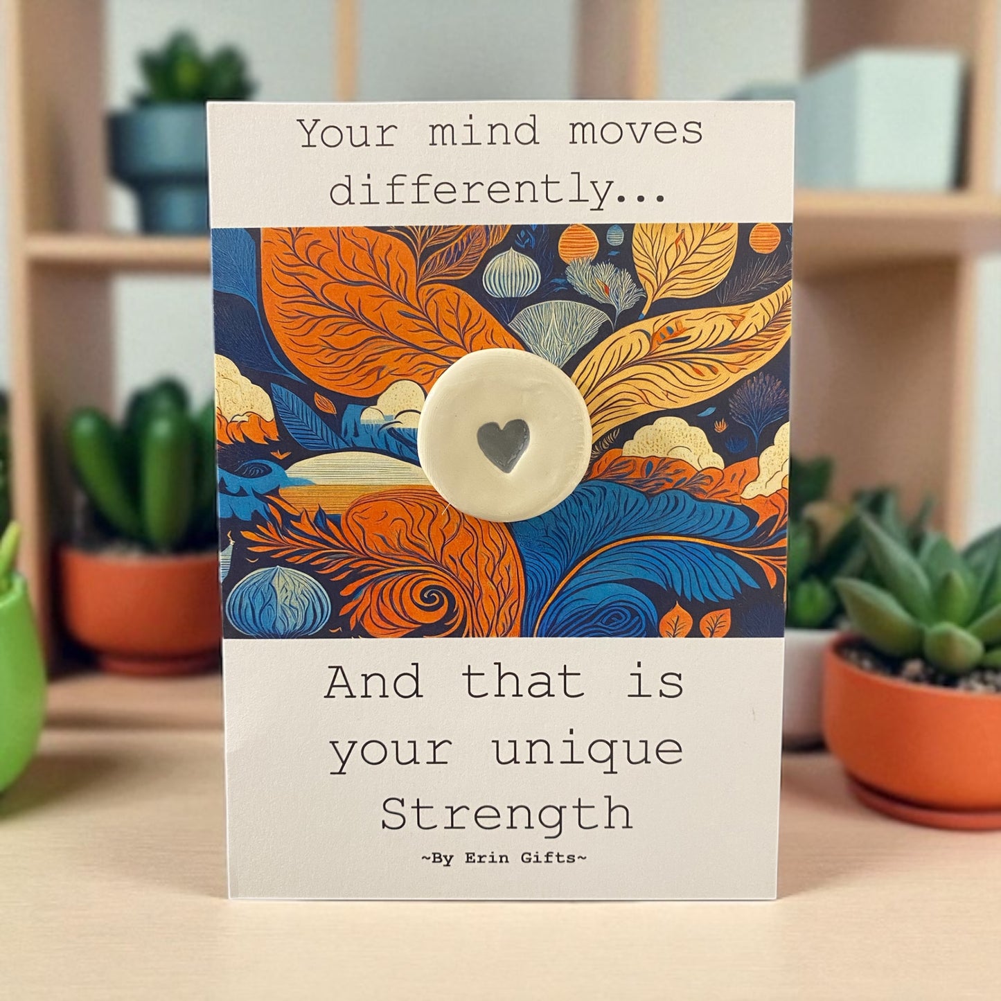 Your Mind...  Ceramic Wish Token and Card