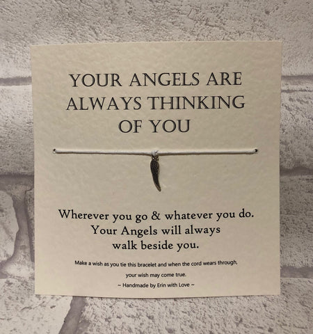Angels - Your Angels Are Always...  Wish Bracelet