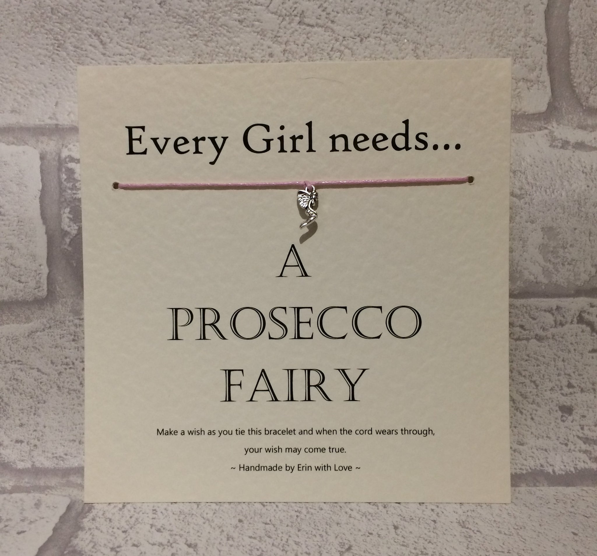 Fairy - Every Girl Needs A Prosecco Fairy  Wish Bracelet