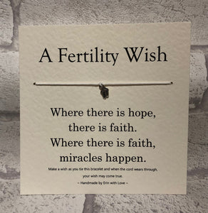 B - A Fertility Wish    Wish Bracelet