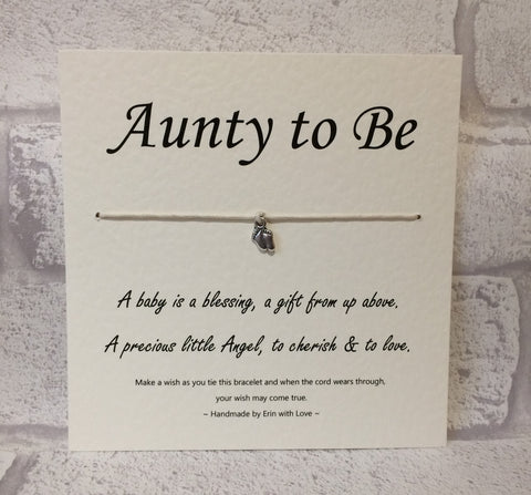B - Aunty To Be  Wish Bracelet
