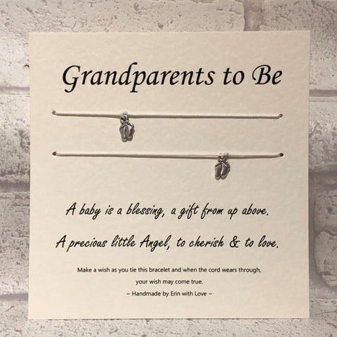 B - Grandparents To Be  Wish Bracelet