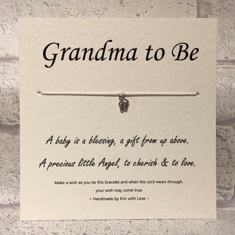 B - Grandma To Be  Wish Bracelet