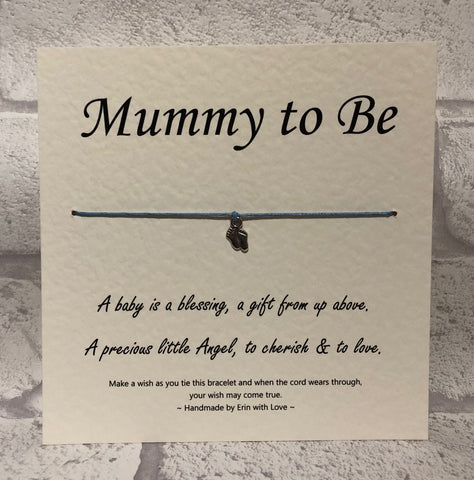 B - Mummy To Be (Blue Bracelet)  Wish Bracelet