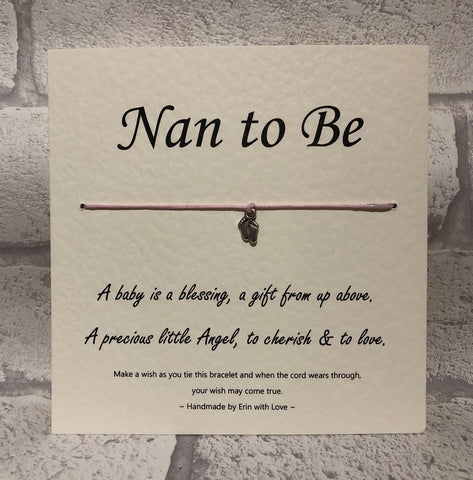 B - Nan To Be  (White) Wish Bracelet