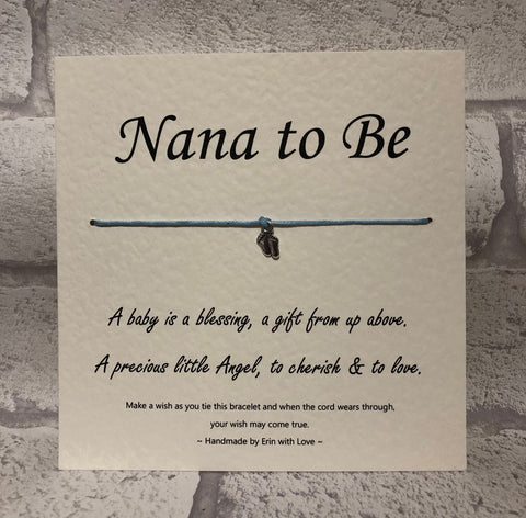 B - Nana To Be  (Blue) Wish Bracelet