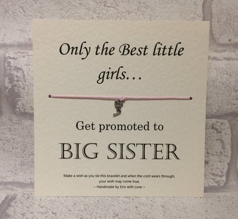 B - Only The Best Little Girls...  Wish Bracelet