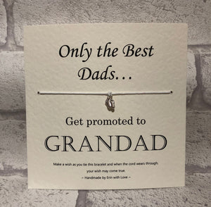 B - Only The Best Dads...  Wish Bracelet