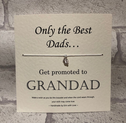 B - Only The Best Dads...  Wish Bracelet