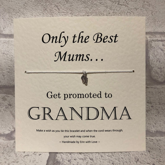 B - Only The Best Mums...  Wish Bracelet