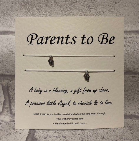 B - Parents To Be  Double Wish Bracelet