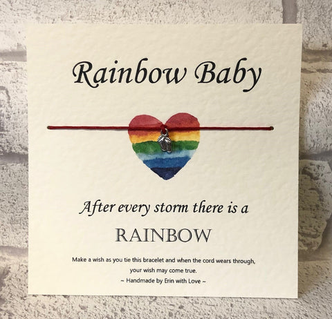 B - Rainbow Baby  Wish Bracelet