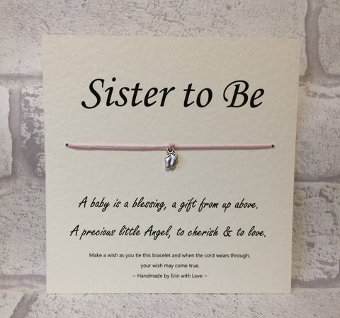 B - Sister To Be  Wish Bracelet