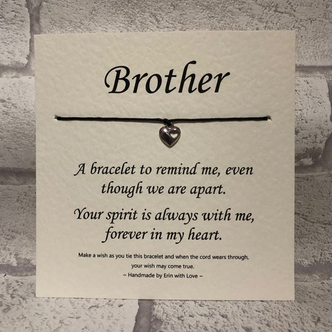 Brother, Your Spirit...   Wish Bracelet