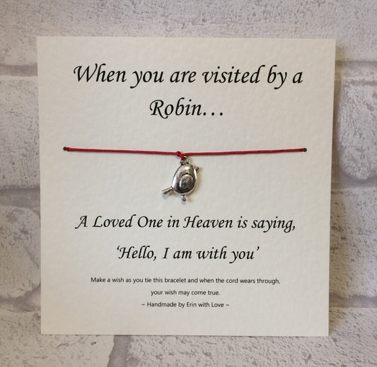 When You Are Visited By A Robin....Wish Bracelet
