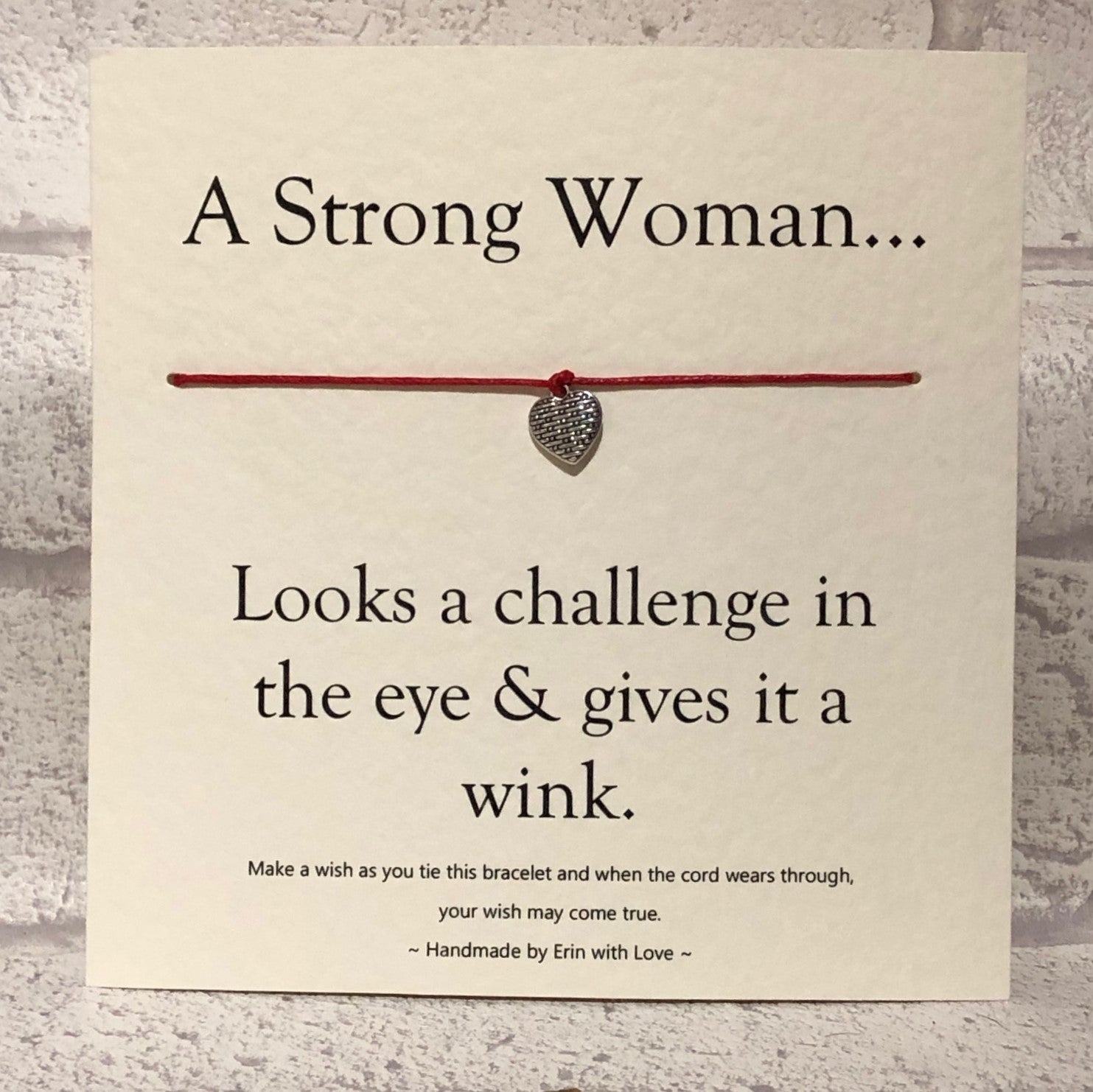 A Strong Woman...  Wish Bracelet