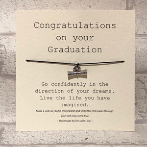 Congratulations On Your Graduation...  Wish Bracelet