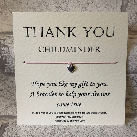 Thankyou Childminder...  Wish Bracelet