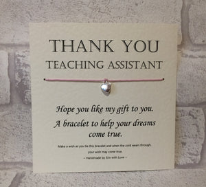 Thankyou Teaching Assistant...  Wish Bracelet