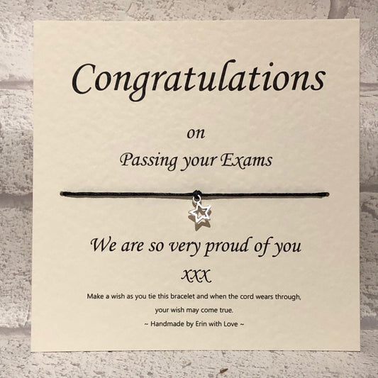 Congratulations in Your Exams, We Are So Proud...  Wish Bracelet