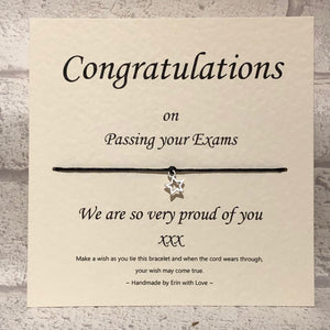 Congratulations in Your Exams, We Are So Proud...  Wish Bracelet