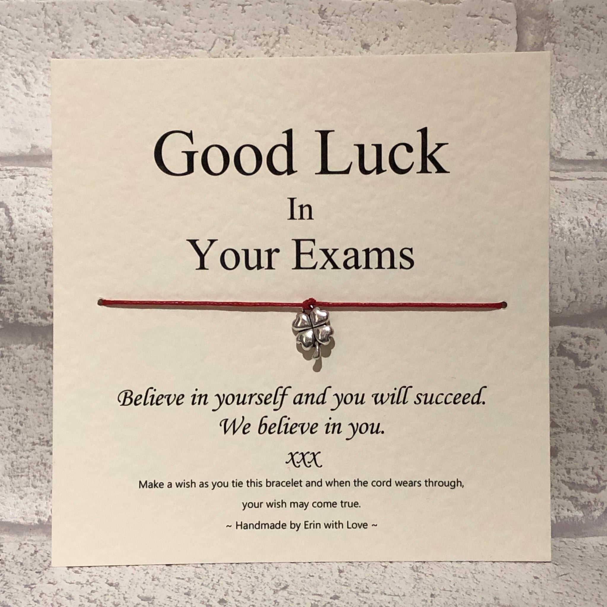 Good Luck In Your Exams...  Wish Bracelet