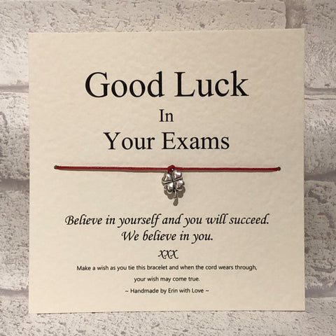 Good Luck In Your Exams...  Wish Bracelet