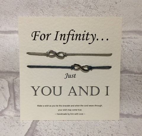 For Infinity, You and I  Double Wish Bracelet