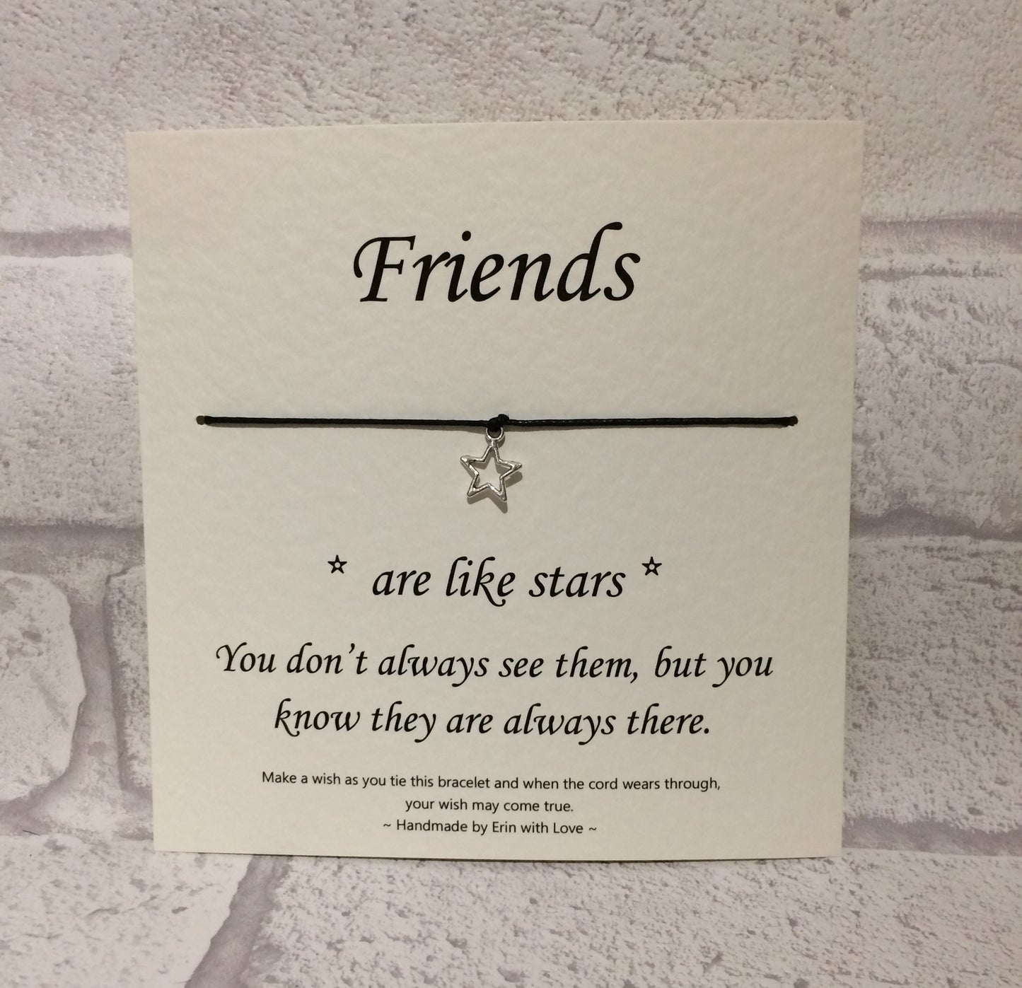 Friends are Like Stars Wish Bracelet