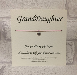 GrandDaughter Wish Bracelet