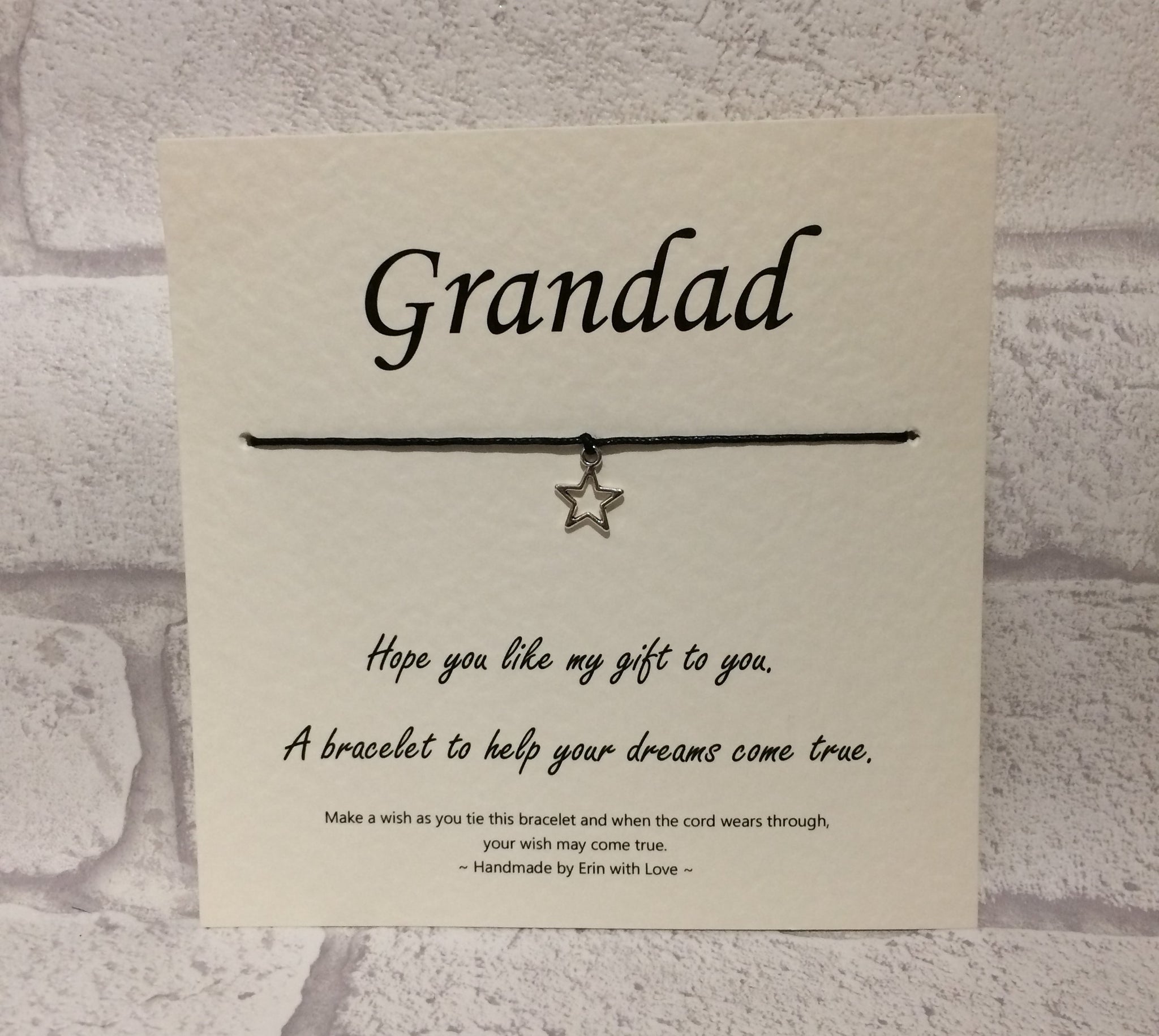 Grandad Wish Bracelet