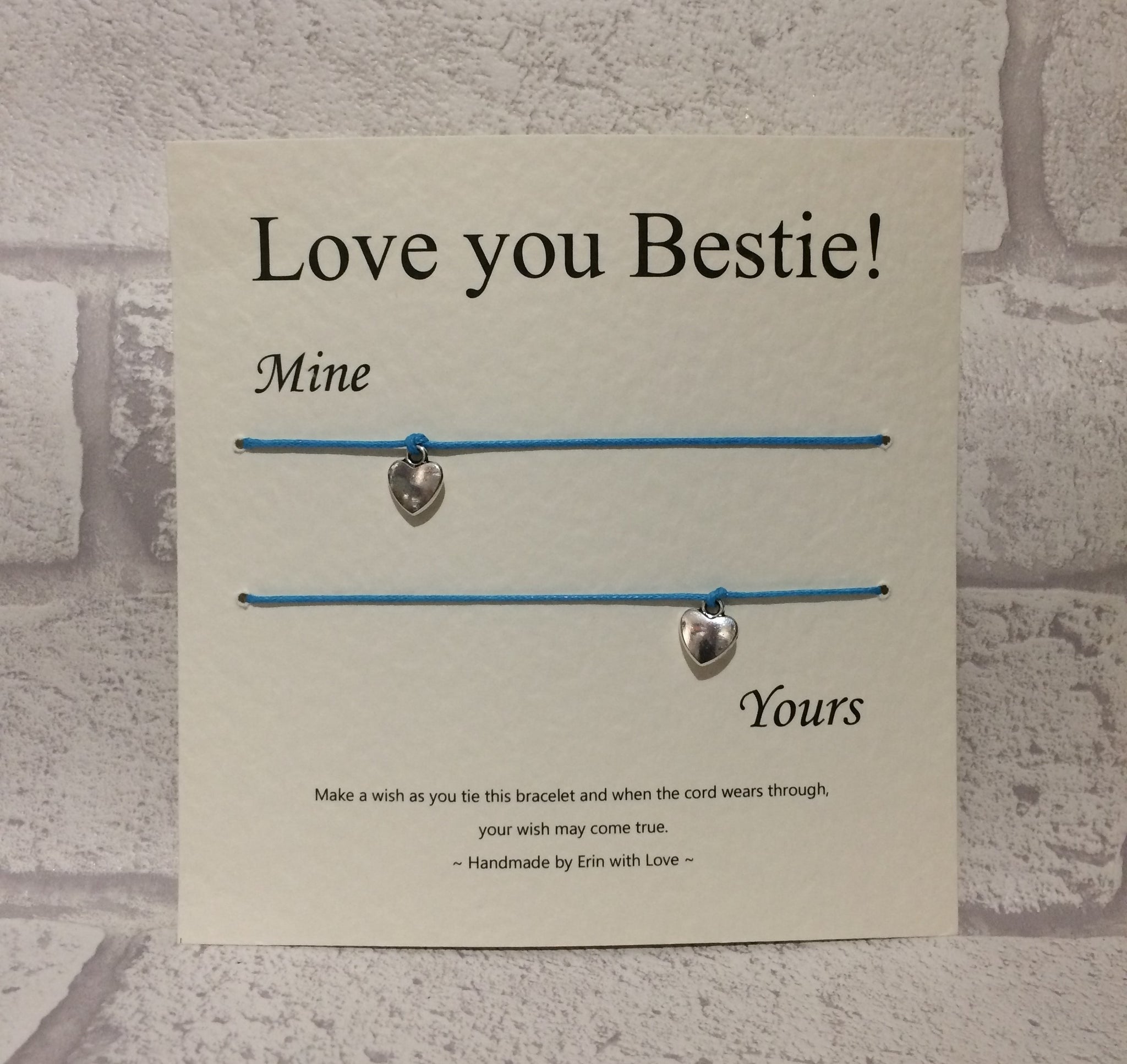 Love You Bestie  Double Wish Bracelet