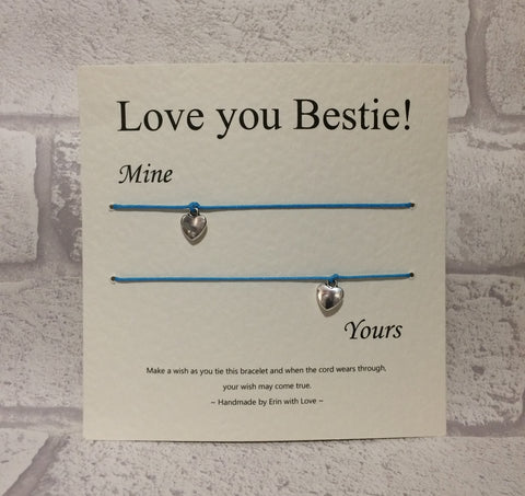 Love You Bestie  Double Wish Bracelet