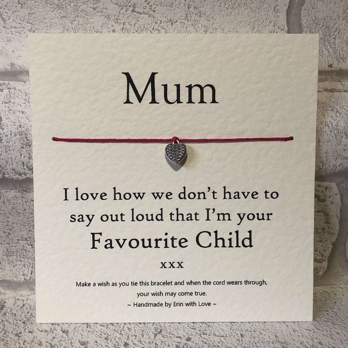 Mum, I Love How We.... Wish Bracelet