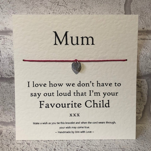 Mum, I Love How We.... Wish Bracelet
