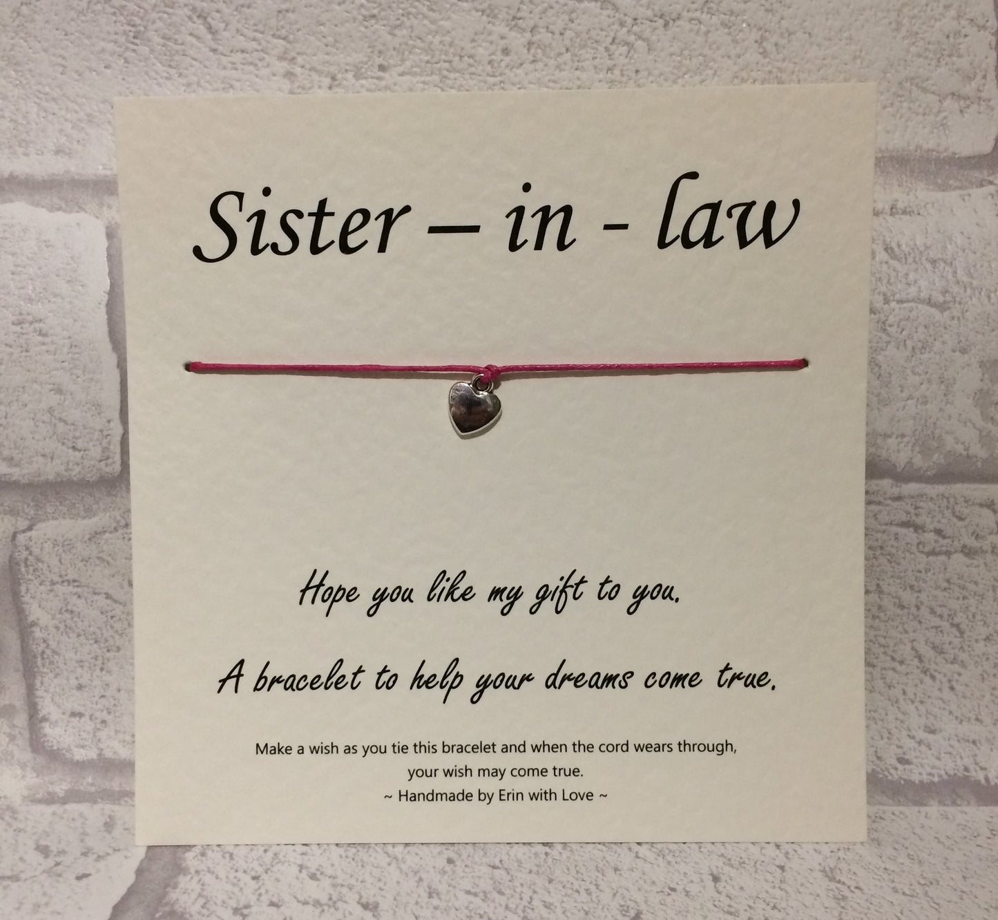 Sister-in-Law Wish Bracelet