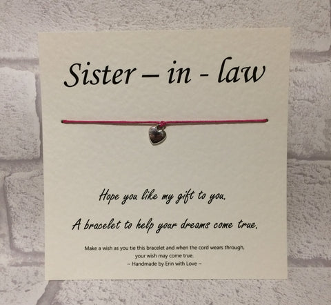 Sister-in-Law Wish Bracelet