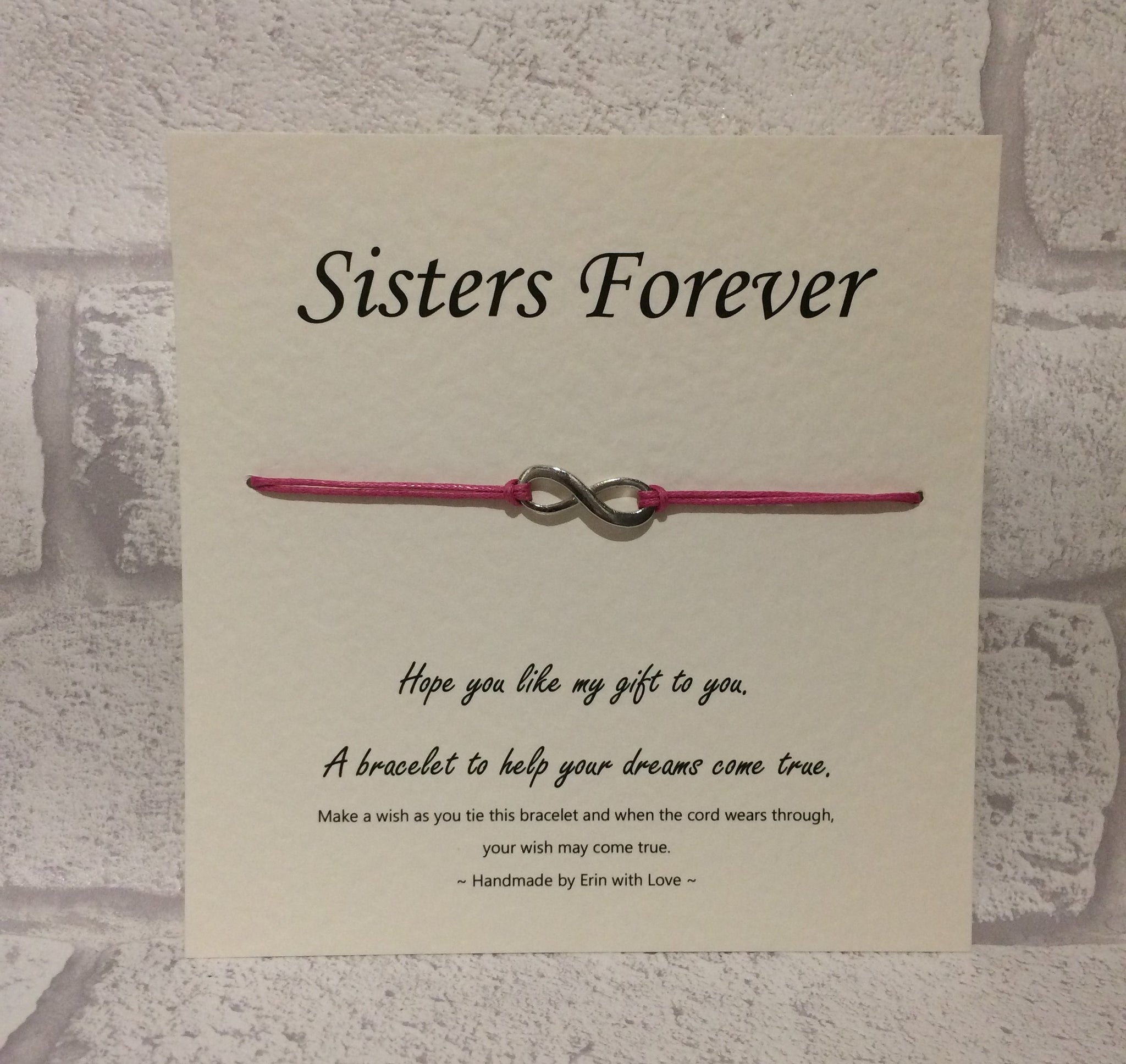 Sisters Forever Wish Bracelet