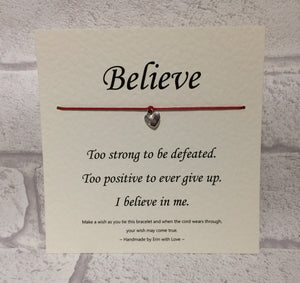 Believe...  Wish Bracelet