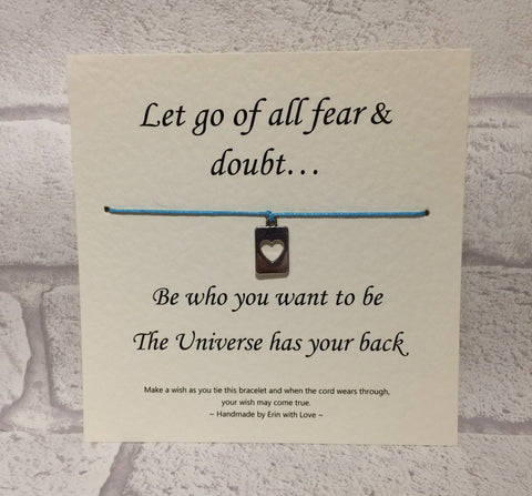 Let Go Of All Fear And Doubt...  Wish Bracelet
