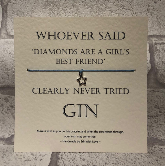 Whoever Said Diamonds - Gin...  Wish Bracelet