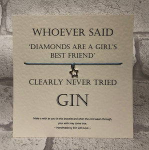 Whoever Said Diamonds - Gin...  Wish Bracelet