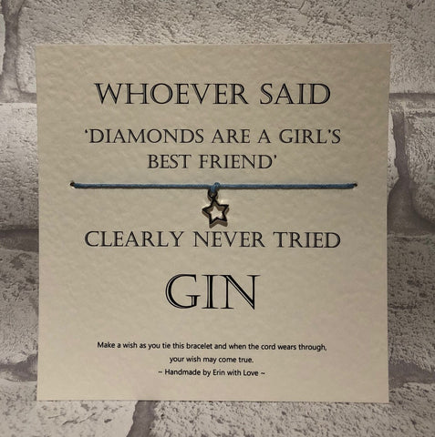 Whoever Said Diamonds - Gin...  Wish Bracelet