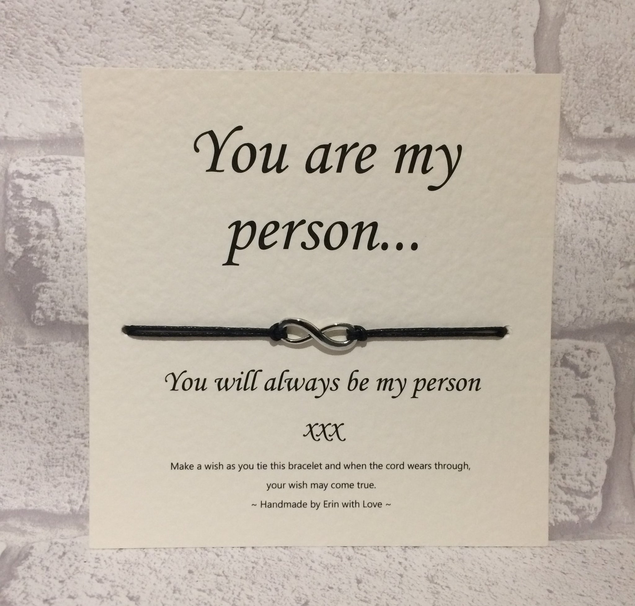 You Are My Person...  Wish Bracelet