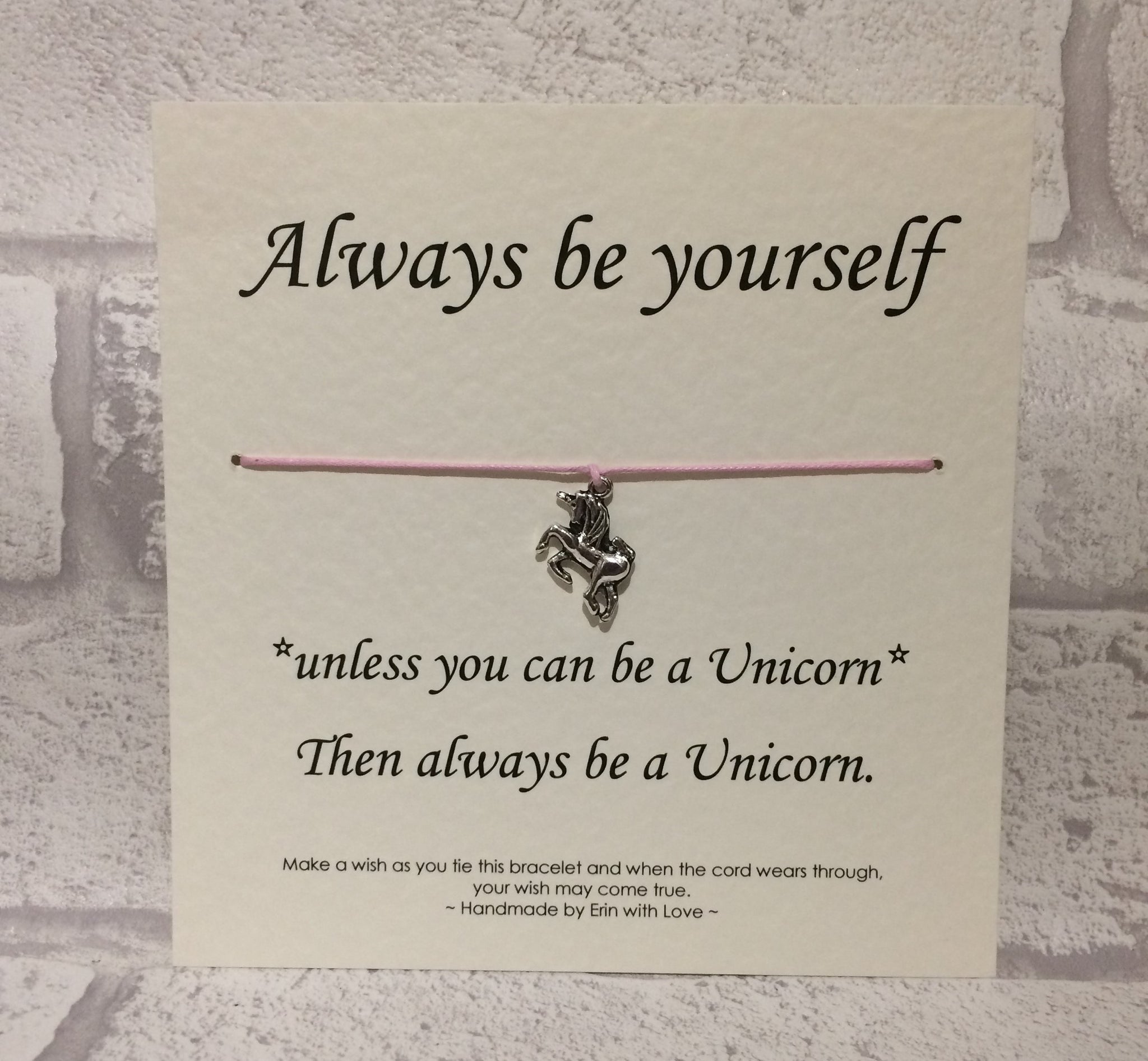 Always be a Unicorn  Wish Bracelet