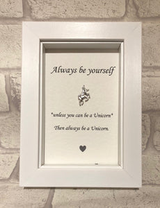 Always Be A Unicorn Box Frame