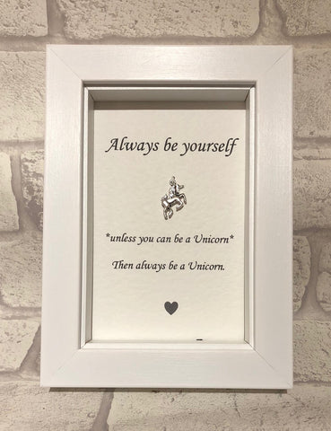 Always Be A Unicorn Box Frame