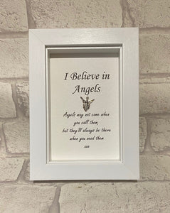 Angels - I believe in Angels...  Box Frame
