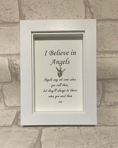 Angels - I believe in Angels...  Box Frame